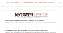 Desktop Screenshot of discernmentcounseling.com