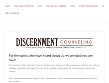 Tablet Screenshot of discernmentcounseling.com